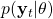 p(\mathbf{y}_t|\mathbf{\theta})