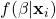 f(\beta|\mathbf{x}_i)