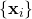 \{\mathbf{x}_i\}